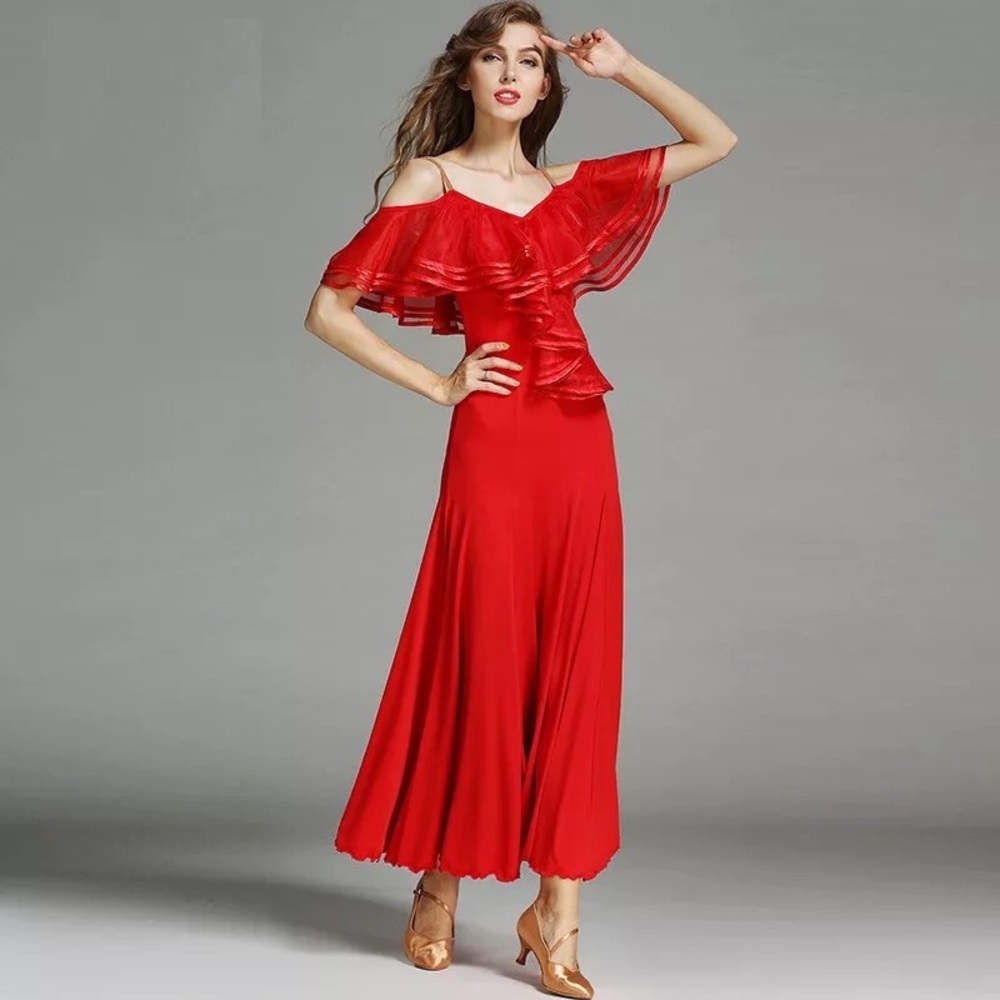 Off Shoulder Ruffle Dress